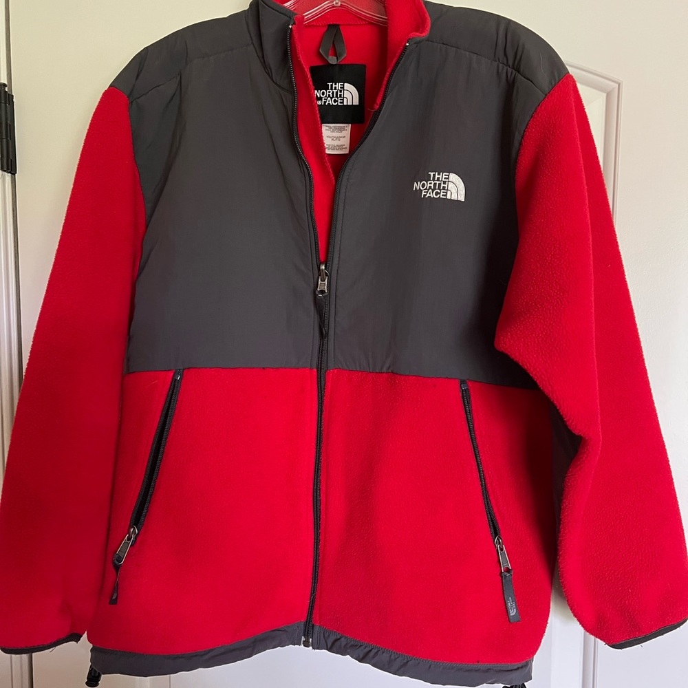 Red North Face Denali Retro Jacket